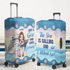 New Journey Is Coming Up - Travel Personalized Custom Luggage Cover - Summer Vacation Gift, Gift For Adventure Travel Lovers