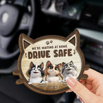 Arrive Safe, Cuddle Later - Cat Personalized Custom Car Visor Clip - Gift For Cat Lovers