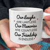 We Will Be Friends Until We're Old And Senile - Bestie Personalized Custom Chunky Mug - Gift For Best Friends, BFF, Sisters