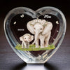 Mom, You Make Life Beautiful - Family Personalized Custom 3D Crystal Heart Shaped - Mother's Day, Gift For Mom