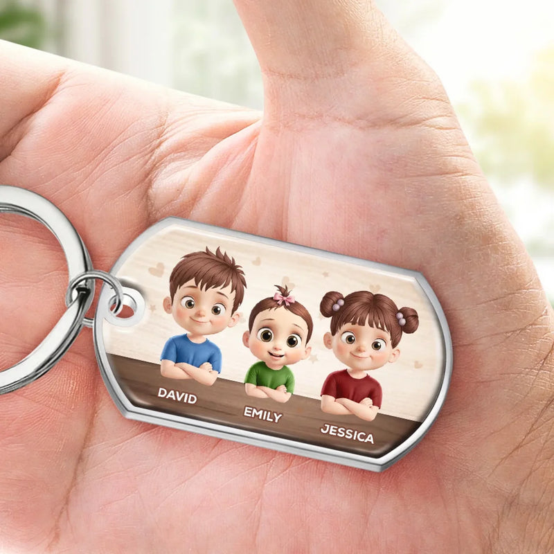 Heartfelt Gifts For Your Loved Ones - Family Personalized Custom Keychain - Gift For Family Members