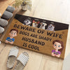 Furry Friends Make The Best Family - Dog Personalized Custom Home Decor Decorative Mat - House Warming Gift For Pet Owners, Pet Lovers