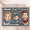 Love Begins At Home - Family Personalized Custom Home Decor Decorative Mat - House Warming Gift For Family Members