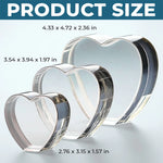 A Lifelong Connection Of Love - Family Personalized Custom 3D Crystal Heart Shaped - Mother's Day Gift For Mom, Daughters