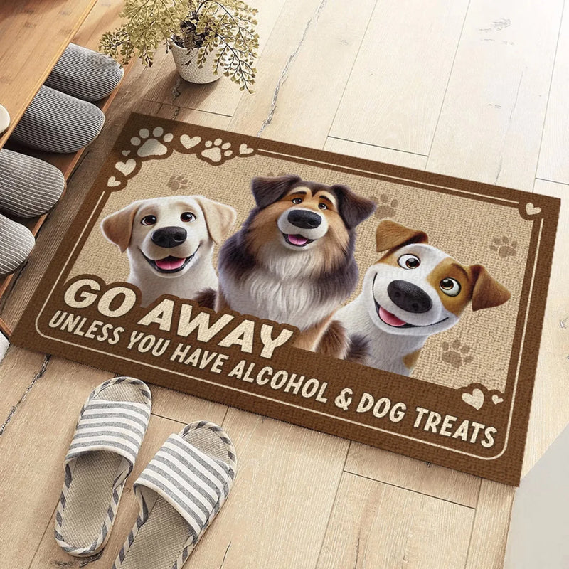 Humans Should Come With Treats - Dog & Cat Personalized Custom Home Decor Decorative Mat - House Warming Gift For Pet Owners, Pet Lovers
