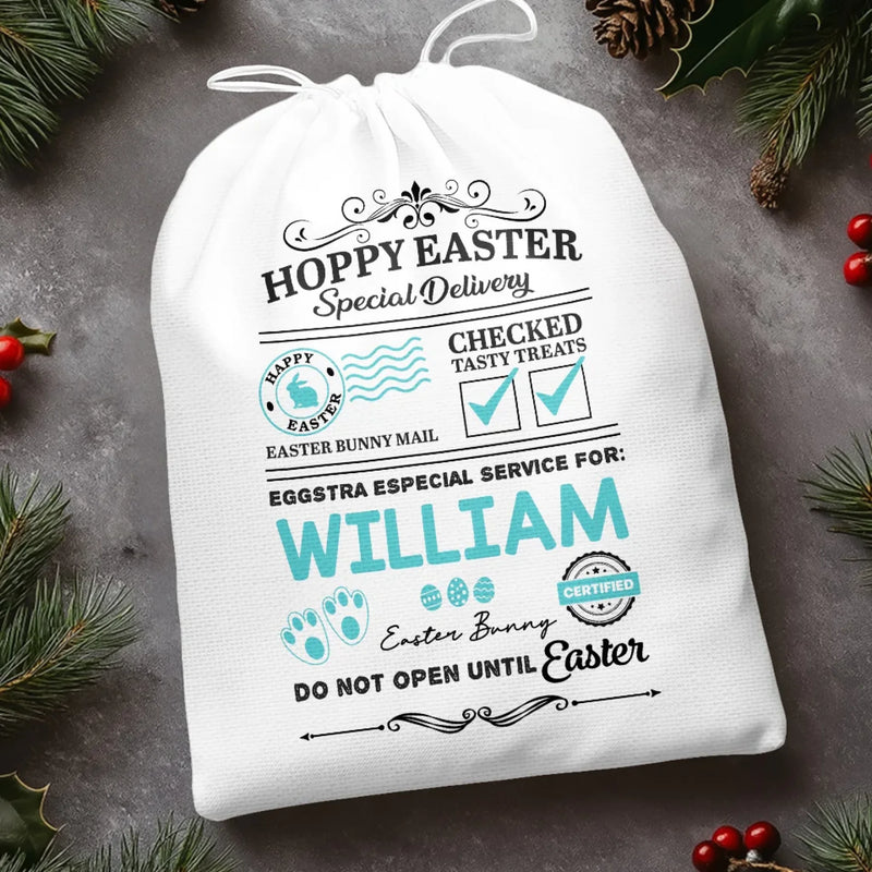 Easter Cheer, Just For You - Family Personalized Custom Favor Bag - Easter Gift For Family Members