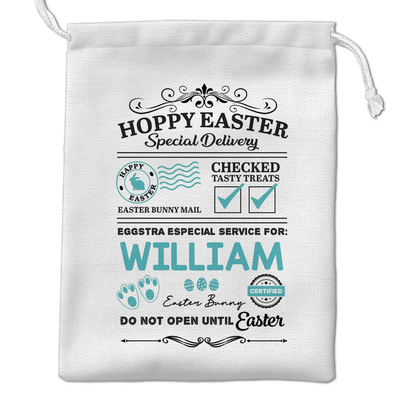 Easter Cheer, Just For You - Family Personalized Custom Favor Bag - Easter Gift For Family Members