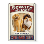 Dogs Are My Favorite People - Dog Personalized Custom 3D Inflated Effect Printed Home Decor Metal Sign - House Warming Gift For Dog Lovers