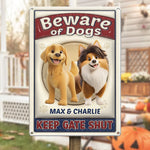 Dogs Are My Favorite People - Dog Personalized Custom 3D Inflated Effect Printed Home Decor Metal Sign - House Warming Gift For Dog Lovers