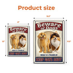 Dogs Are My Favorite People - Dog Personalized Custom 3D Inflated Effect Printed Home Decor Metal Sign - House Warming Gift For Dog Lovers