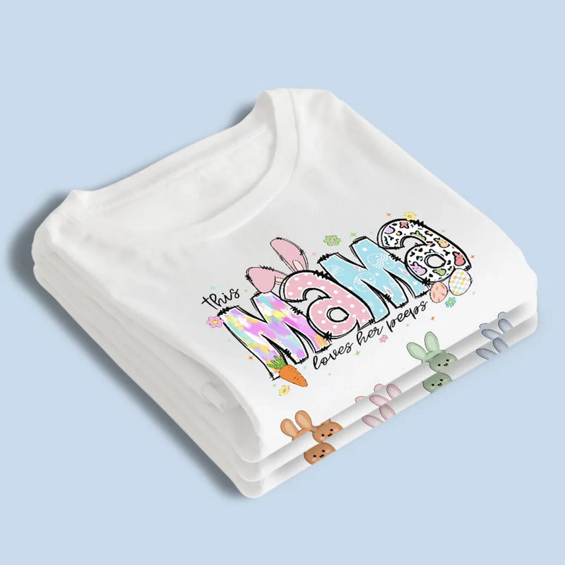 Little Bunnies, Big Love - Family Personalized Custom Unisex T-shirt, Premium T-shirt, Hoodie - Easter Gift For Mom, Grandma