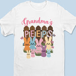 Blessed With My Peeps - Family Personalized Custom Unisex T-shirt, Premium T-shirt, Hoodie - Easter Gift For Grandma