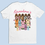 Blessed With My Peeps - Family Personalized Custom Unisex T-shirt, Premium T-shirt, Hoodie - Easter Gift For Grandma