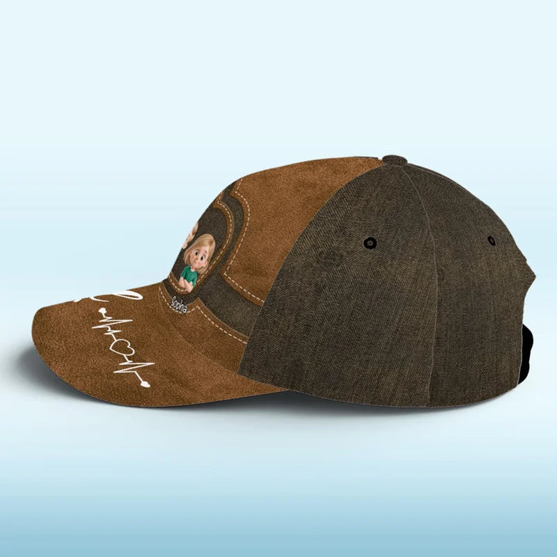 Fatherhood Looks Great On You - Family Personalized Custom Hat, All Over Print Classic Cap - Father's Day, Gift For Dad, Grandpa