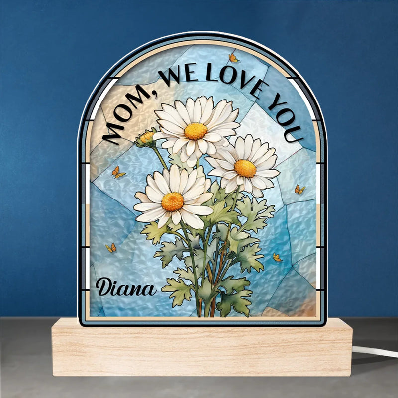 A Mother’s Love Is The Greatest Gift - Family  Personalized Custom Shaped 3D LED Light - Mother's Day, Gift For Mom
