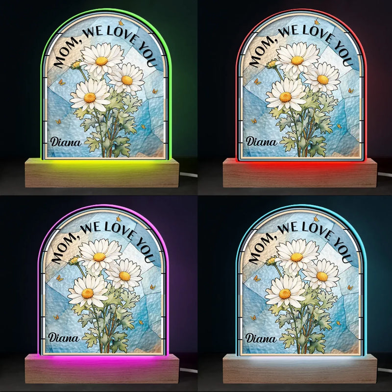 A Mother’s Love Is The Greatest Gift - Family  Personalized Custom Shaped 3D LED Light - Mother's Day, Gift For Mom