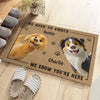 This House Runs On Love And Dog Hair - Dog Personalized Custom Home Decor Decorative Mat - House Warming Gift For Pet Owners, Pet Lovers