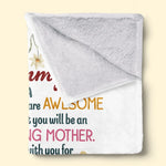 The World's Best Mommy - Family Personalized Custom Blanket - Mother's Day, Baby Shower Gift, Gift For New Moms, Mom
