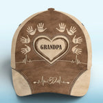 Love Binds Us Together - Family Personalized Custom Hat, All Over Print Classic Cap - Gift For Grandpa