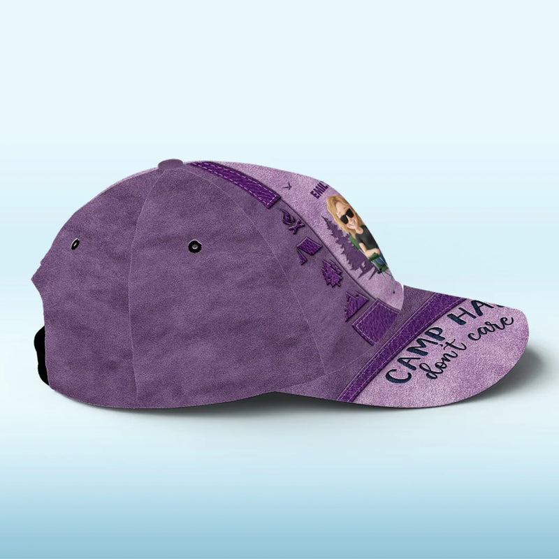 Happiness Is A Tent And Good Company - Camping Personalized Custom Hat, All Over Print Classic Cap - Gift For Camping Lovers