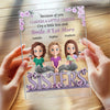 Life Is Better With A Bestie By Your Side - Bestie Personalized Custom Rectangle Shaped Acrylic Plaque - Gift For Best Friends, BFF, Sisters