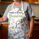 Cooking With Love & Grandkids - Family Personalized Custom Apron - Mother's Day, Gift For Grandma