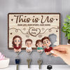 This Is Us - Family Personalized Custom Acrylic Puzzle Key Holder - House Warming Gift For Family Members