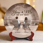 Side By Side, We’re Unstoppable - Couple Personalized Custom Ceramic Plate - Gift For Couple