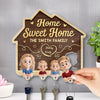 A Place To Call Home - Family Personalized Custom Acrylic Puzzle Key Holder - House Warming Gift For Family Members