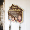 A Place To Call Home - Family Personalized Custom Acrylic Puzzle Key Holder - House Warming Gift For Family Members