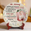 Custom Photo Our First Miracle, Our Forever Love - Family Personalized Custom Ceramic Plate - Mother's Day, Baby Shower Gift, Gift For First Mom