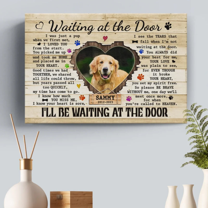 Custom Photo Run Free, My Sweet Friend - Memorial Personalized Custom Horizontal Canvas - Sympathy Gift For Pet Owners, Pet Lovers