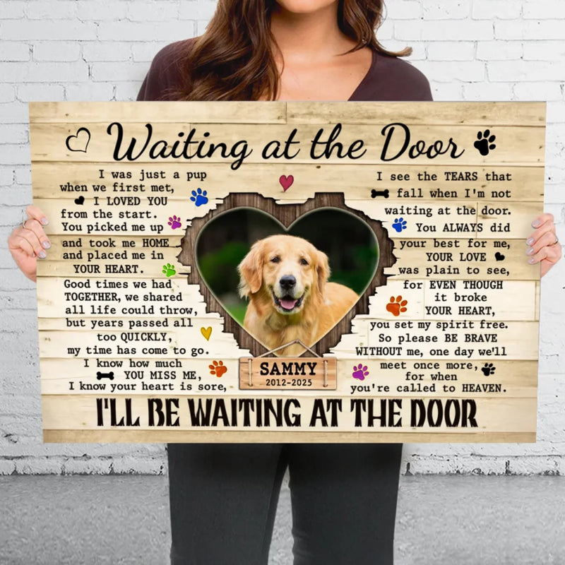Custom Photo Run Free, My Sweet Friend - Memorial Personalized Custom Horizontal Canvas - Sympathy Gift For Pet Owners, Pet Lovers