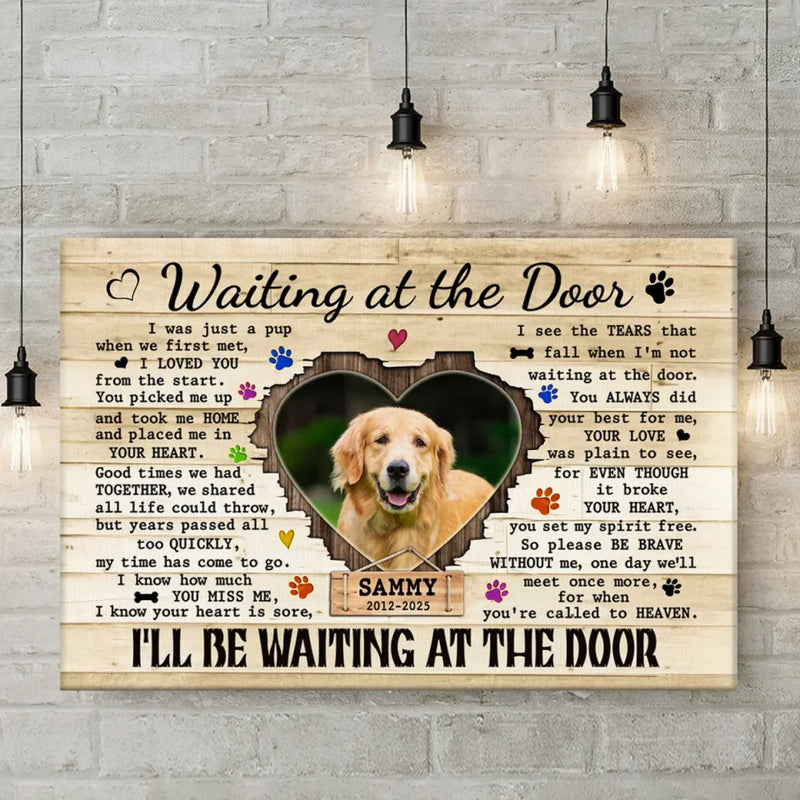 Custom Photo Run Free, My Sweet Friend - Memorial Personalized Custom Horizontal Canvas - Sympathy Gift For Pet Owners, Pet Lovers
