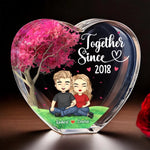 You Are The Only One I Want To Annoy For The Rest Of My Life - Couple Personalized Custom 3D Crystal Heart Shaped - Gift For Husband, Wife, Couple