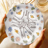 Love Grows Best In A Happy Family - Family Personalized Custom 3D Inflated Effect Printed Ceramic Plate - Mother's Day, Gift For Mom, Grandma