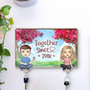 Two Weirdos, One Perfect Puzzle - Couple Personalized Custom Acrylic Puzzle Key Holder - House Warming Gift For For Husband Wife, Anniversary