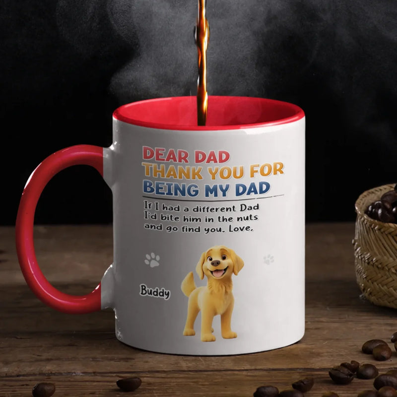 Less Talk, More Belly Rubs - Dog Personalized Custom Accent Mug - Gift For Pet Owners, Pet Lovers