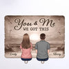 Wherever You Are, I’m Home - Couple Personalized Custom Acrylic Puzzle Key Holder - House Warming Gift For For Husband Wife, Anniversary