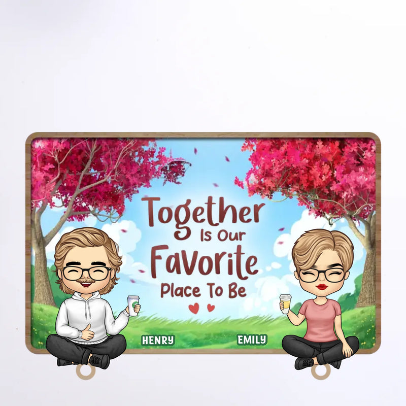 Two Weirdos, One Perfect Puzzle - Couple Personalized Custom Acrylic Puzzle Key Holder - House Warming Gift For For Husband Wife, Anniversary