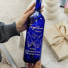 From This Moment, Till Forever - Couple Personalized Custom Blue Bottle Lamp - Gift For Husband Wife, Anniversary
