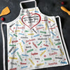 Forever Grateful, Always Loved - Family Personalized Custom Apron - Mother's Day, Gift For Mom, Grandma