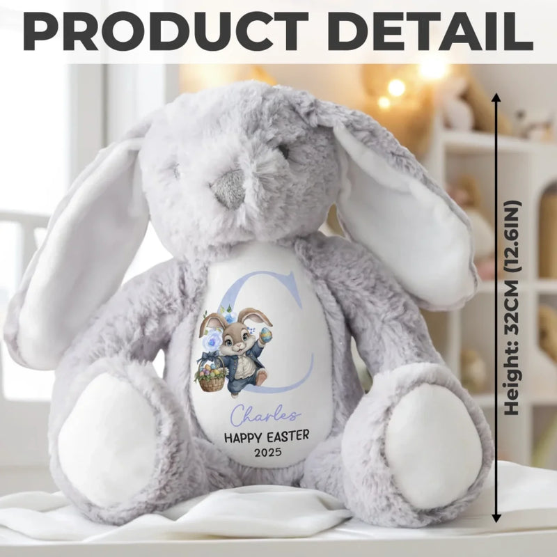 Hoppy Easter - Family Personalized Custom Easter Bunny Plush - Easter Gift For Family Members