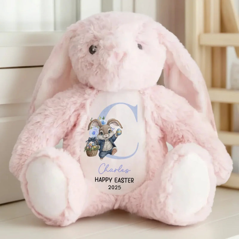 Hoppy Easter - Family Personalized Custom Easter Bunny Plush - Easter Gift For Family Members