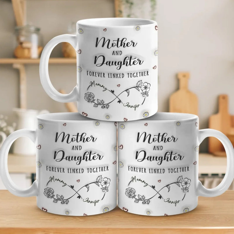 Love Woven Together - Family Personalized Custom 3D Inflated Effect Printed Mug - Mother's Day, Gift For Mom, Daughter
