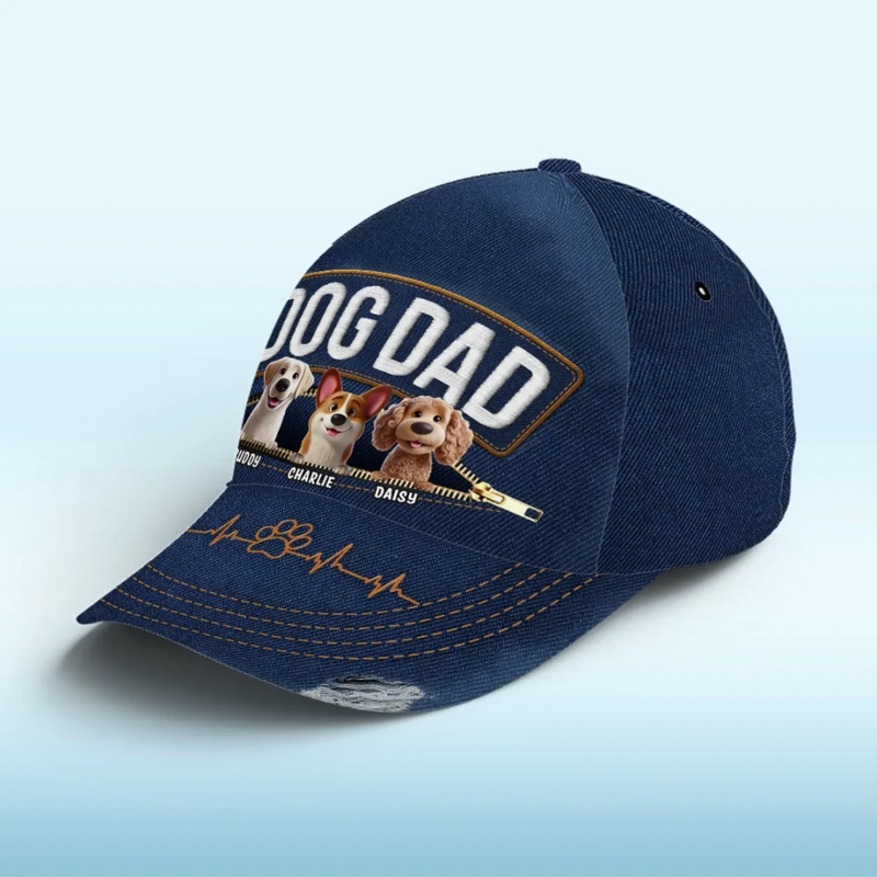 Happiness Is Being A Pet Parent - Dog Personalized Custom Hat, All Over Print Classic Cap - Gift For Pet Owners, Pet Lovers