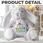 Easter Vibes, Bunny Cuddles - Family Personalized Custom Easter Bunny Plush - Easter Gift For Kids, Baby