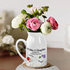 The Love Between Mother & Daughter Is Forever - Family Personalized Custom Home Decor Flower Vase - Mother's Day, House Warming Gift For Mom, Daughter