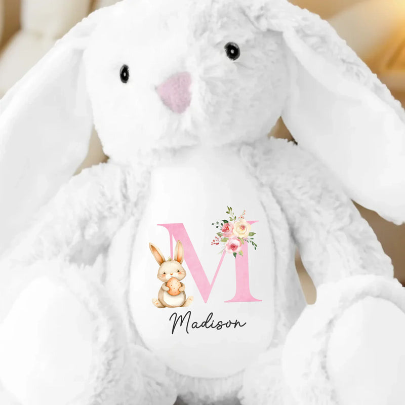 A Bunny Hug Is The Best Hug - Family Personalized Custom Easter Bunny Plush - Easter Gift For Family Members