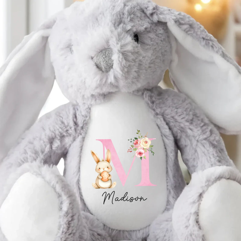 A Bunny Hug Is The Best Hug - Family Personalized Custom Easter Bunny Plush - Easter Gift For Family Members